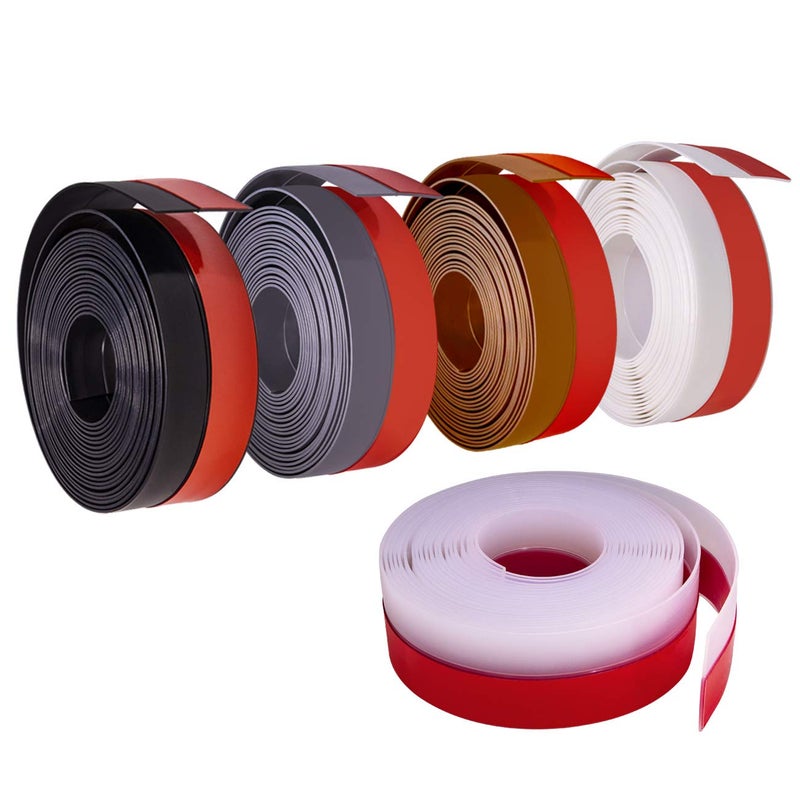 TORRAMI Silicone Door Sweep Draft Stopper 2 inch Width 20 Feet Length,Seal Insulation for Door Under Bottom, Gap, Side, Glass Shower Door, Sliding Door,Black - Image 4